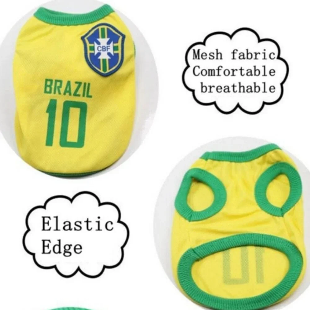France Dog Soccer Jersey